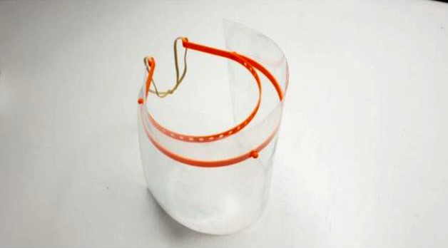 COVID-19 FabLab ULB Protective Face Shield RC1 - Without Holes by JahBee