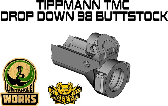 Tippmann TMC drop down 98 buttstock by Untangle