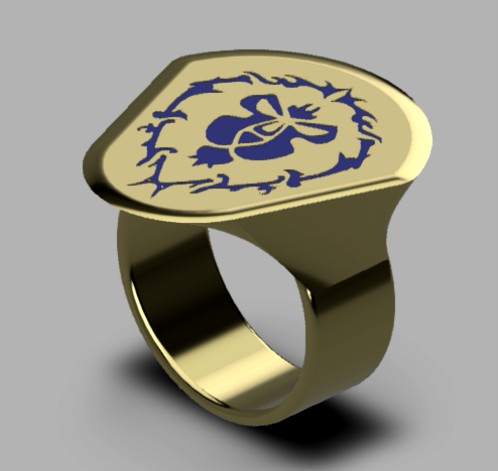 WOW Alliance and Horde Rings by ToriLeighR