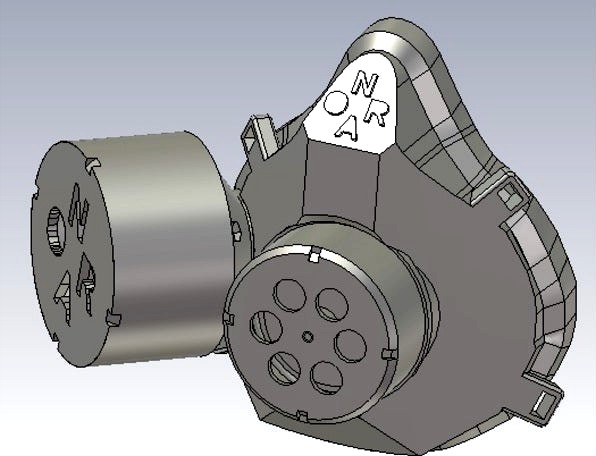 COVID-19 Respirator with Activated Carbon Filter & Exhalation Valve by adamariffin