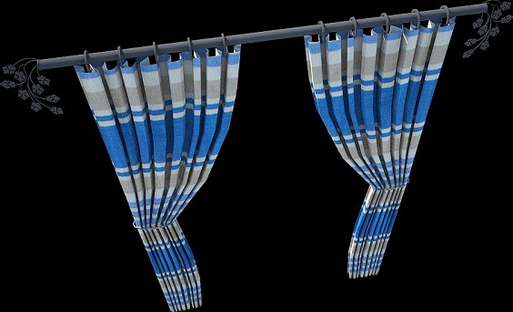 CURTAIN ROD 3D Model