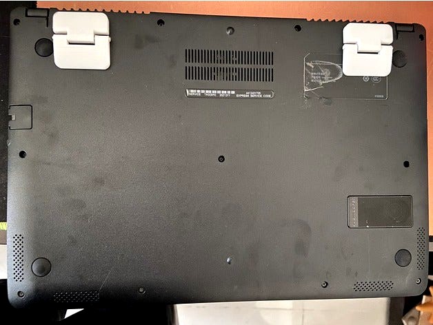 Notebook computer cooling bracket by indy3867