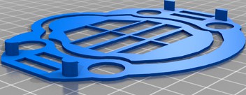 Fast-print facemask frame by spiritplumber