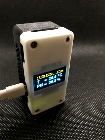 Temperature and humidity by Raspberry Pi zero W by Blauhand