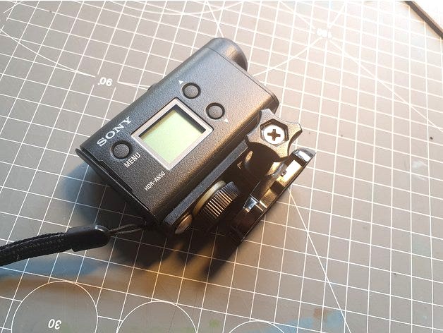 Sony Action Cam to GoPro mount adapter by Superole