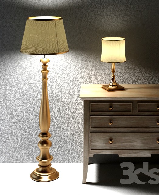 Tschksher and table lamp