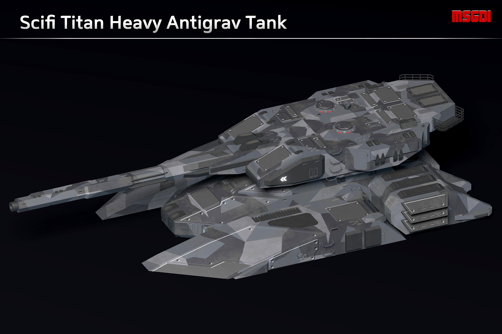 Scifi Titan Heavy Antigrav Tank