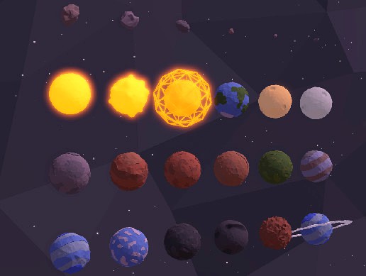 Low Poly Planets Pack