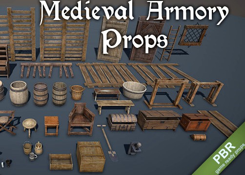 Medieval Armory Props