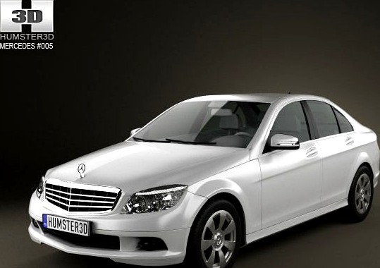 Mercedes Benz C class Saloon 2010 3D Model