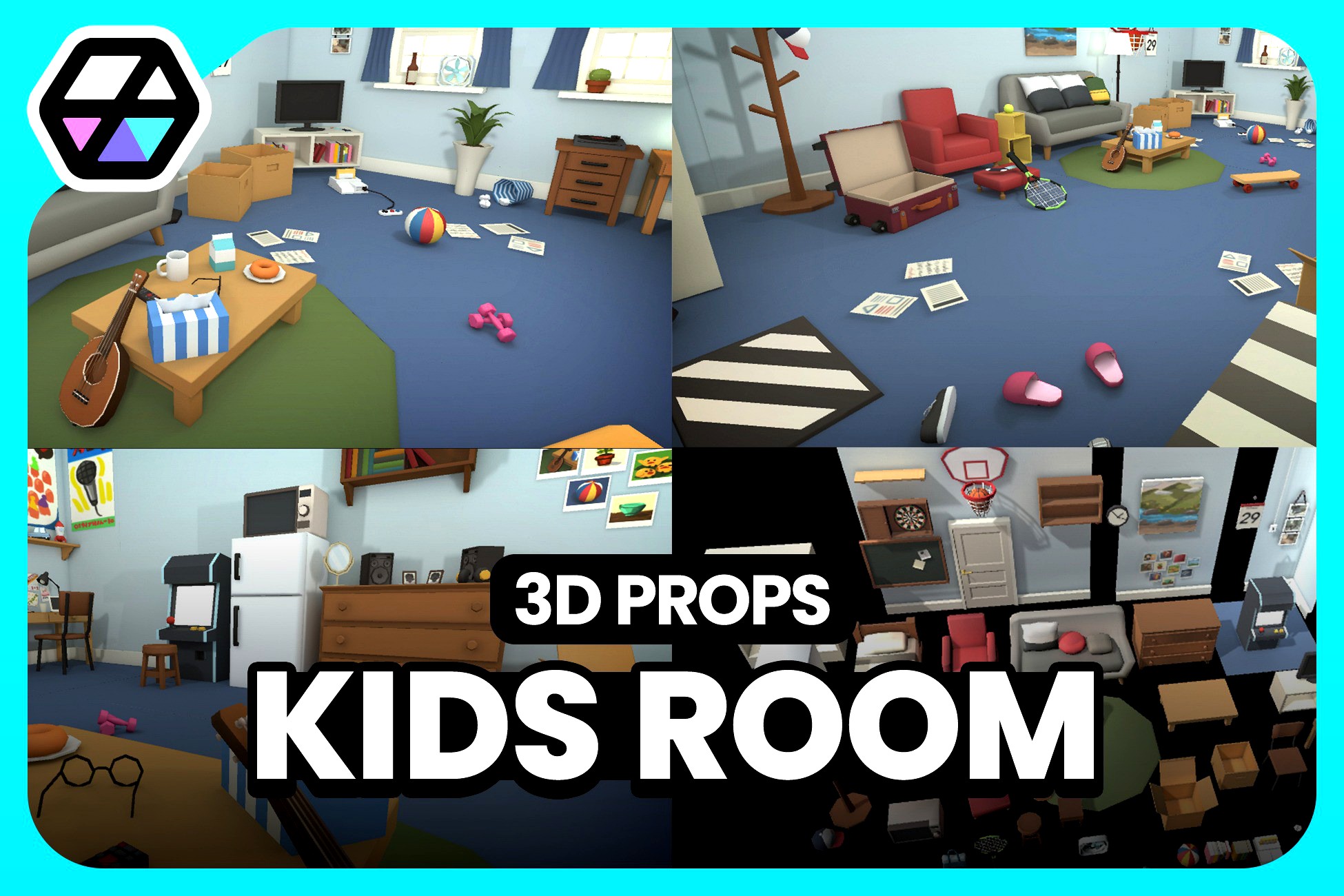 3D Props - Kids Room