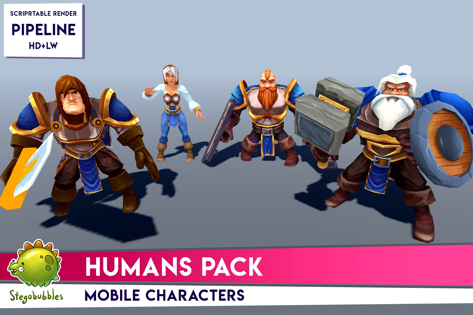 Humans Pack - Mobile characters