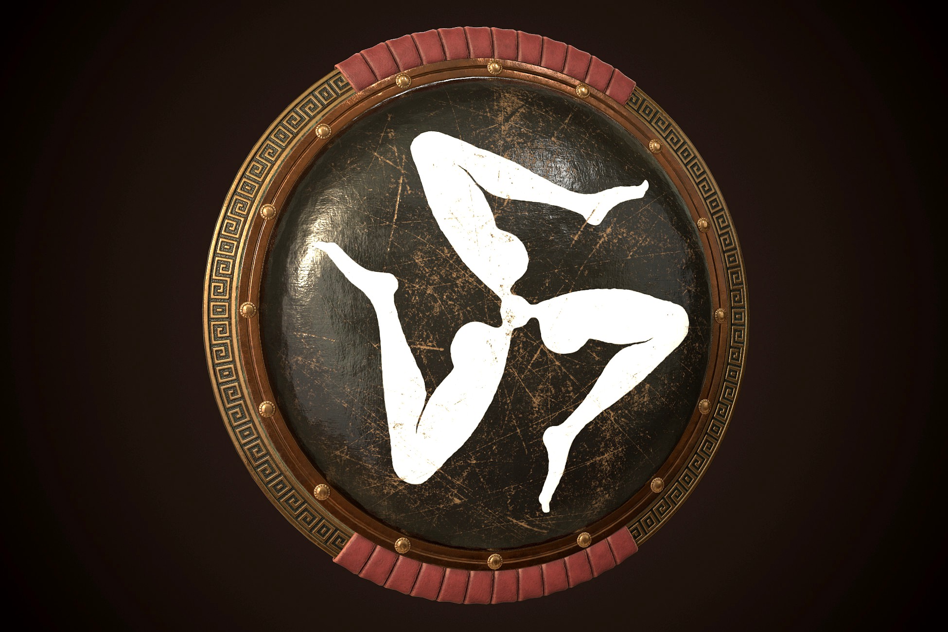 Hoplite Shield (Aspis) Triskelion 2