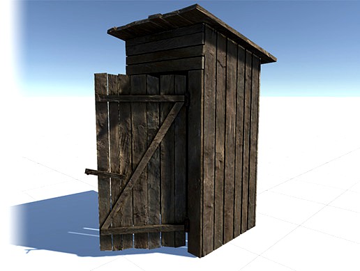 Outhouse - Lowpoly