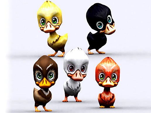 Chibii Animals - Ducks