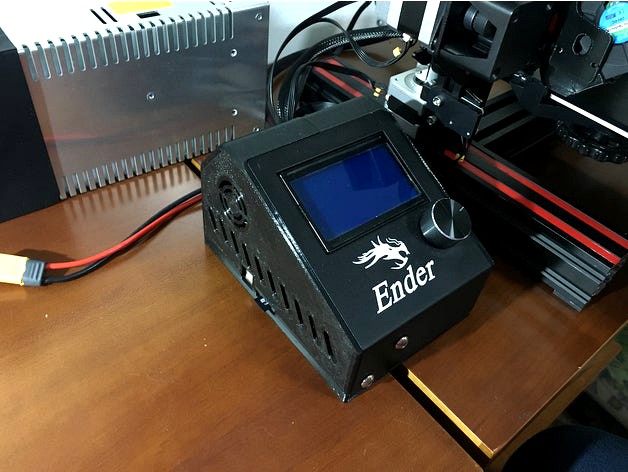 Ender 3 side Electronics box (LCD and SKR v1.3 and v1.4) by cenzic