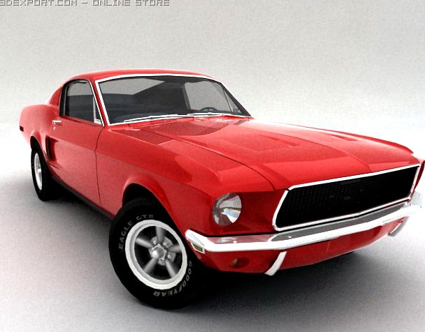 1968 Ford Mustang 3D Model