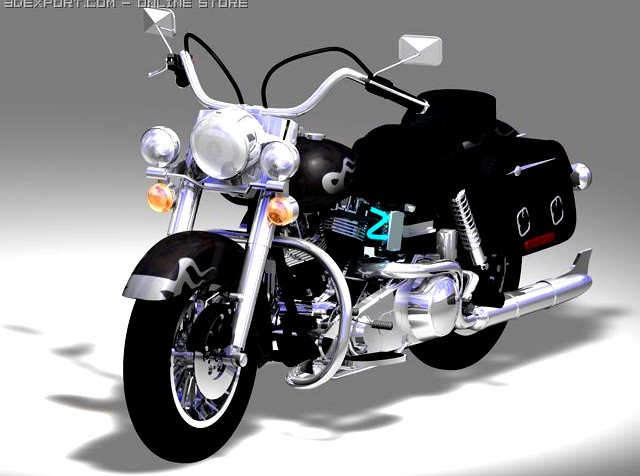 Custom Classic Bike 3D Model