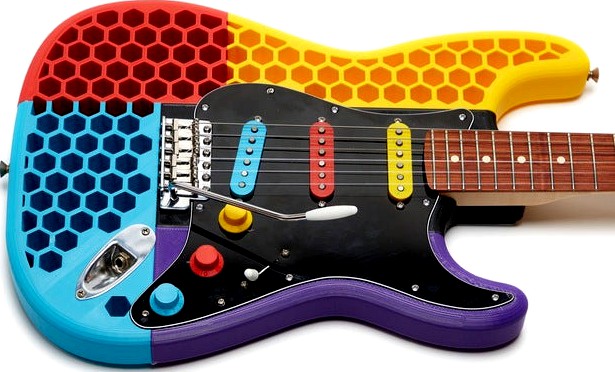 GAD's 5-Piece Honeycomb Strat Guitar by LordGAD