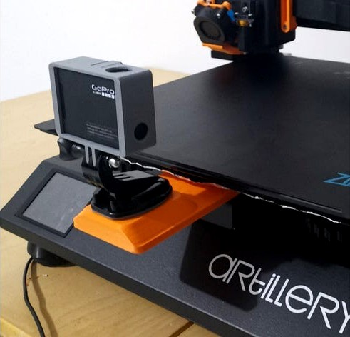 GoPro Support for Artillery Sidewinder X1 by alpo16000