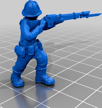 Infantry of Veldtland - firing line by FreshmeatDK