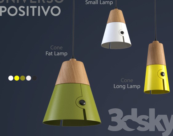 Universo Positivo Cone Ceiling Lamp