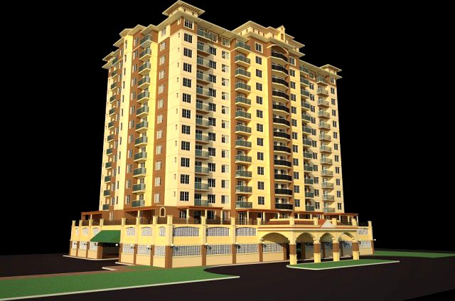 APARTMENT BUILDING 3D Model