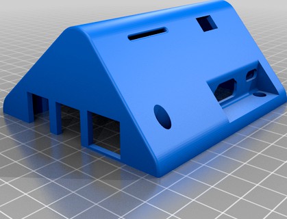 Raspberry Pi 3(2) OctoPi Case with hole ( for filament sensor) by juguerin