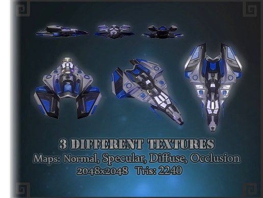 Space Ship (Three Textures)