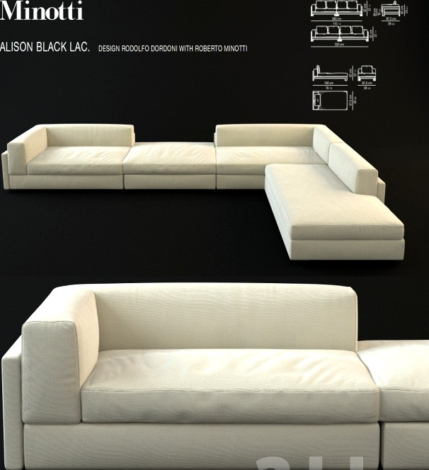 Minotti Alison L sofa - Rodolfo Dordoni and Roberto Minotti - 2010