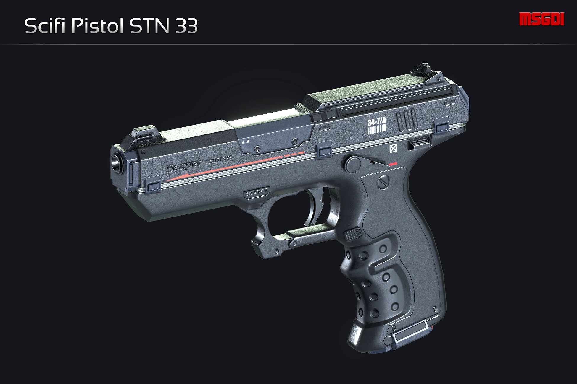 Scifi Pistol STN 33