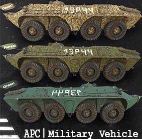 [Functional] 7 Versions  APC  Military Vehicle