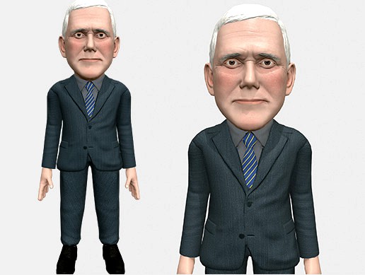 Mike Pence caricature