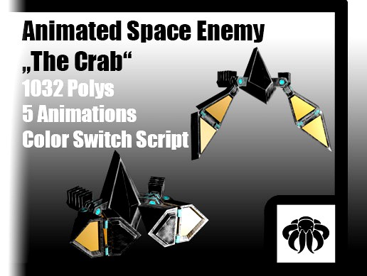 Animated Space Enemy - The Crab