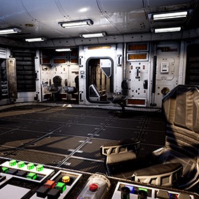 Retro Spaceship - Sci-Fi Modular Kit