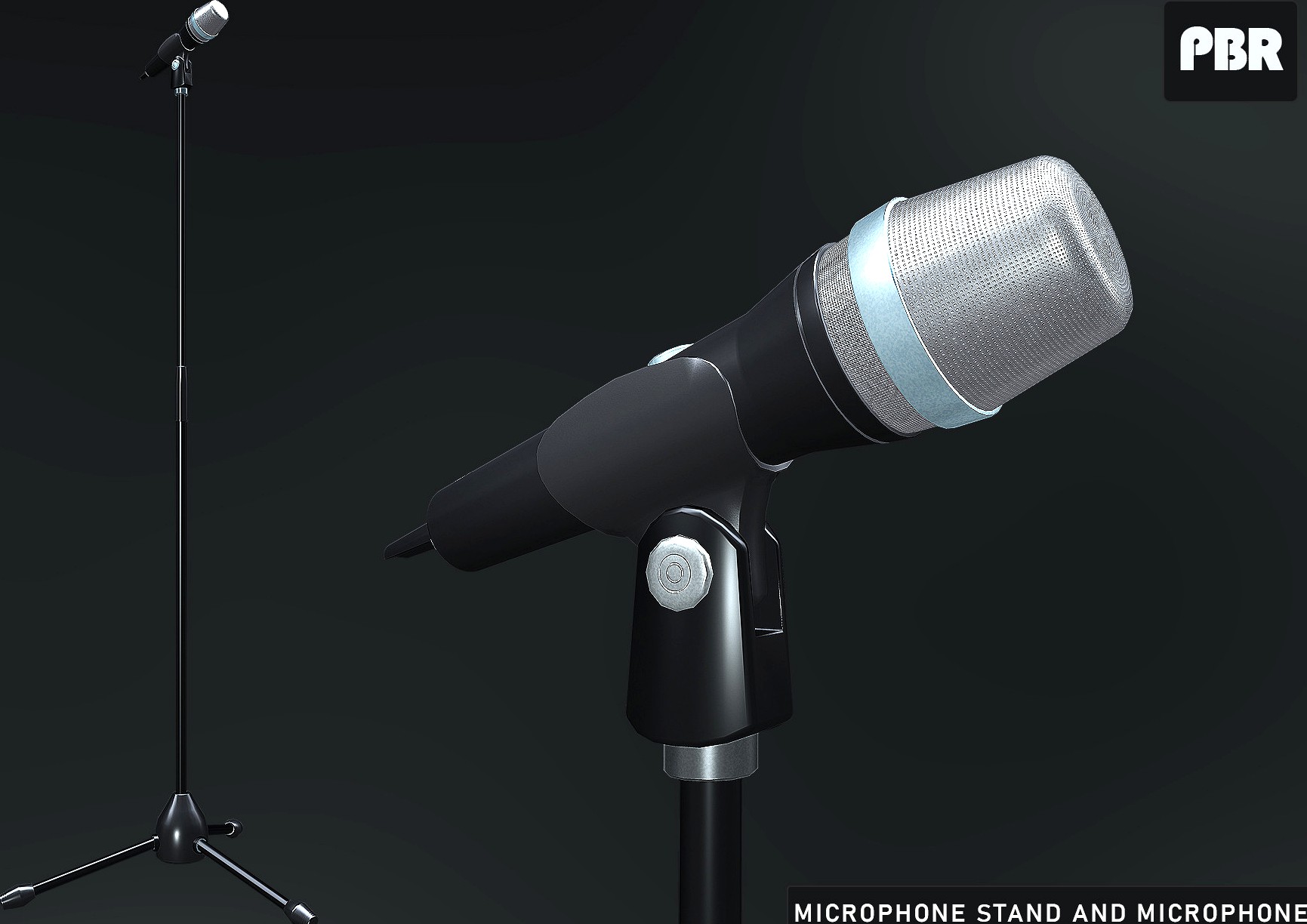 Microphone stand and Microphone