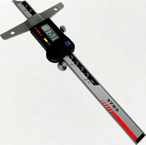 Digital Depth Gauge 3D Model