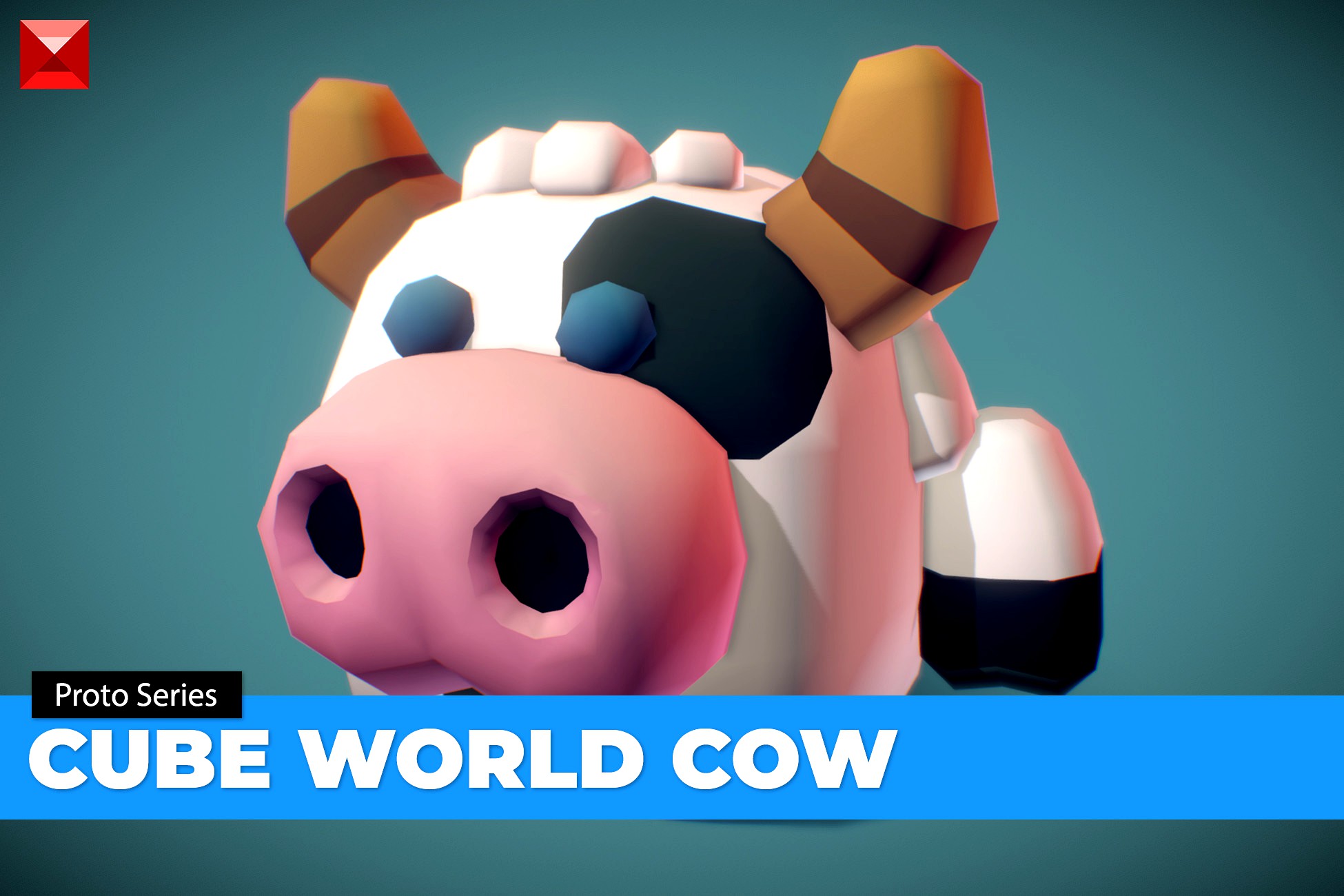 Cube World Cow Ulli - Proto Series