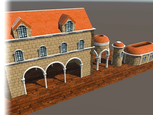 Modular Back drop Buildings