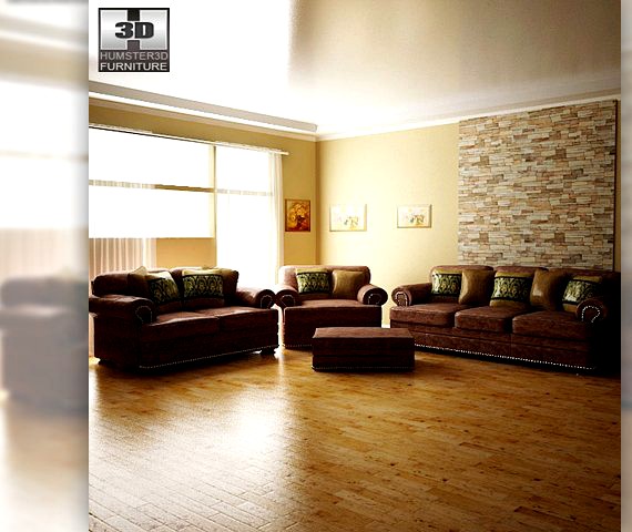 Ashley livingroom Ralston 3D Model