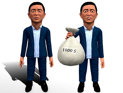 Andrei Yeng stylized 3D caricature