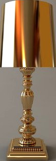 Ornate Table Lamp 2 3D Model