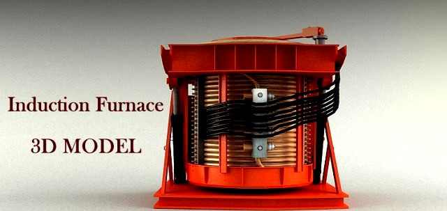 Induction Furnace Model 3D Model