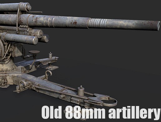 Old 88mm artillery