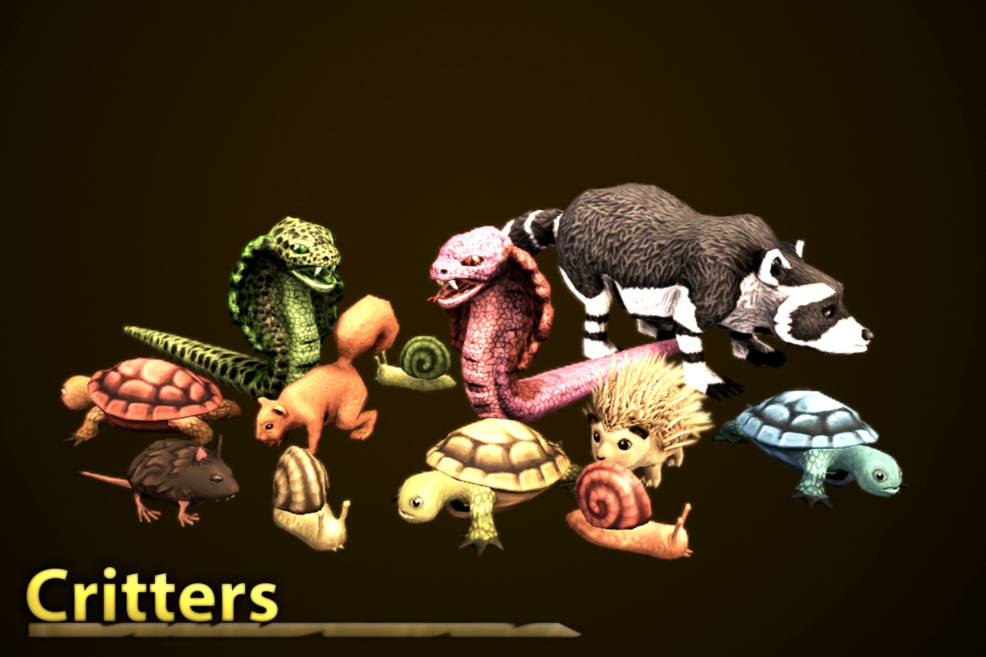 Small Animals, Cartoon Critters Pack