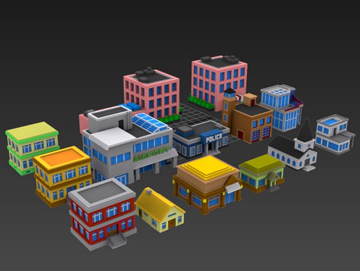 voxel bilding low poly