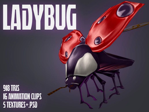 Handpainted Ladybug