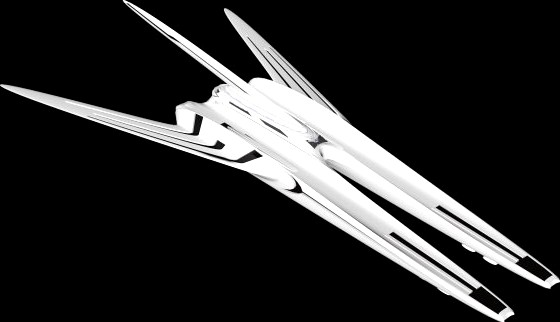 Space Transport Ship 3D Model