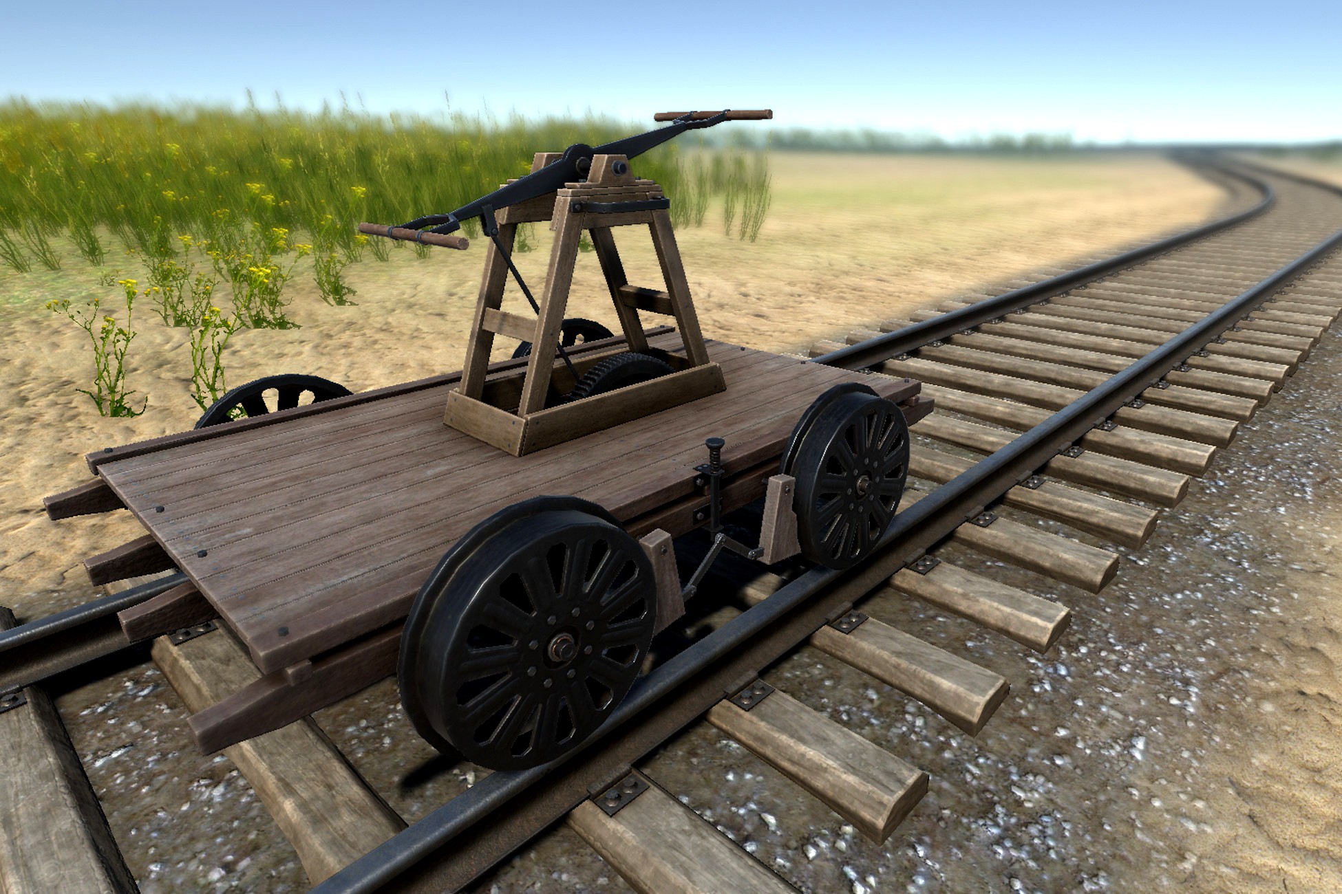 Handcar with animation