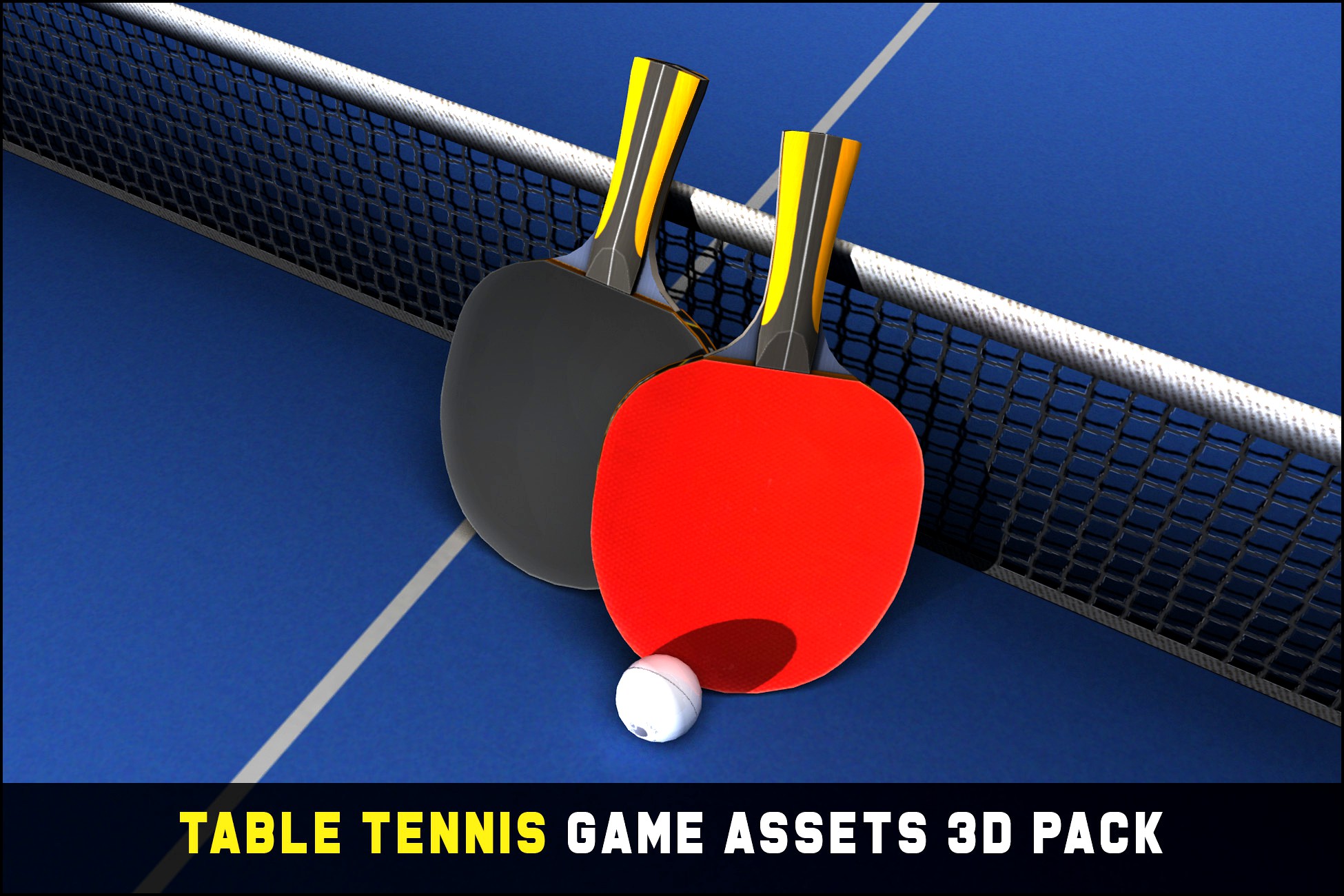 Table Tennis Game Assets 3D Pack